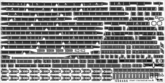 Pontos 37034FN USS BB-63 Missouri 1945 &amp;quot;Advanced&amp;quot; Detail Up Set for Hobbyboss Kit (Teak Tone wooden deck) 1/350 – zdjęcie 26