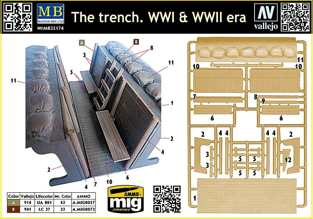 Master Box 35174 The trench. WWI &amp;amp; WWII era 1/35 – imagen 3
