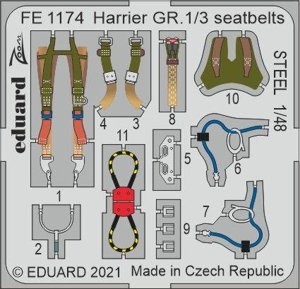 Eduard BIG49292 Harrier GR.1 KINETIC 1/48 – Bild 4