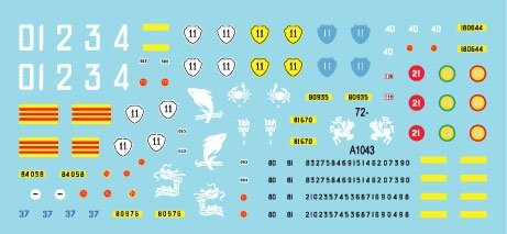 Star Decals 72-A1043 Vietnam 2. M113A1, M113 w recoilless gun, M132 Zippo, M548 ammo carrier, M577 1/72 – imagen 3