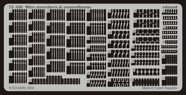 Eduard 72438 Wire Stretchers & Controlhorns 1/72