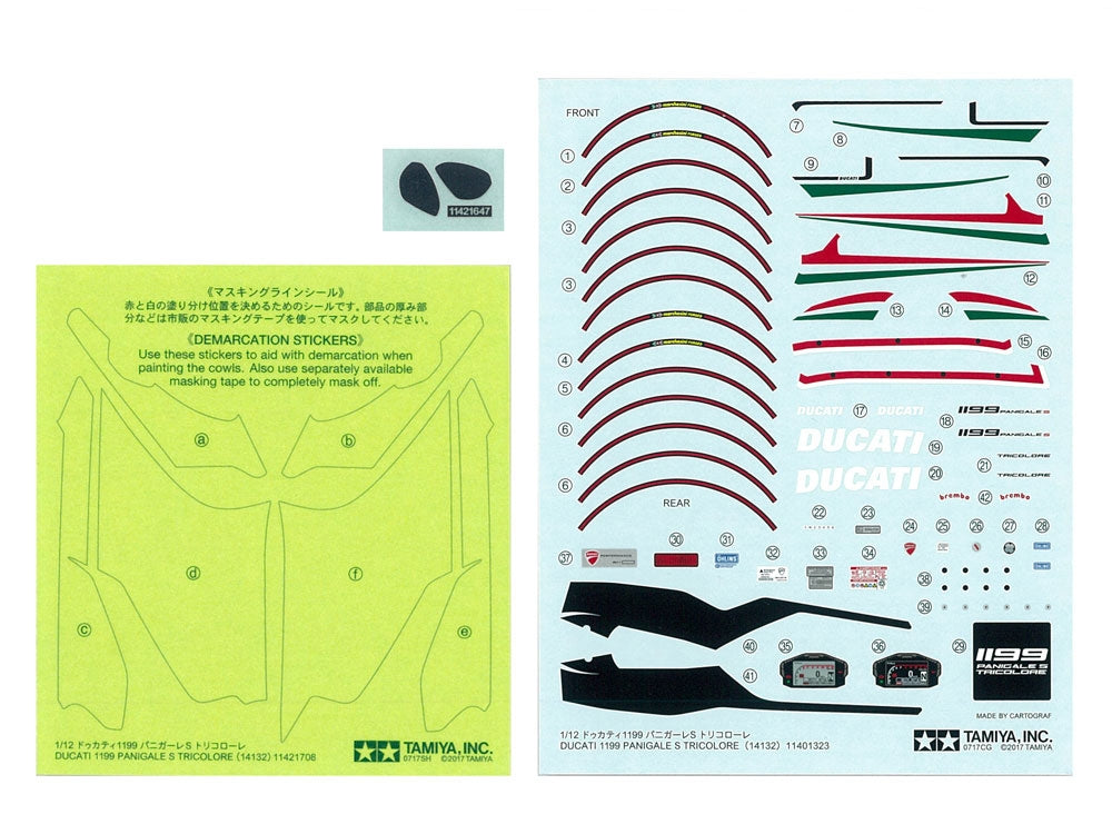 Tamiya 14132 Ducati 1199 Panigale S Tricolore 1/12 – Bild 10