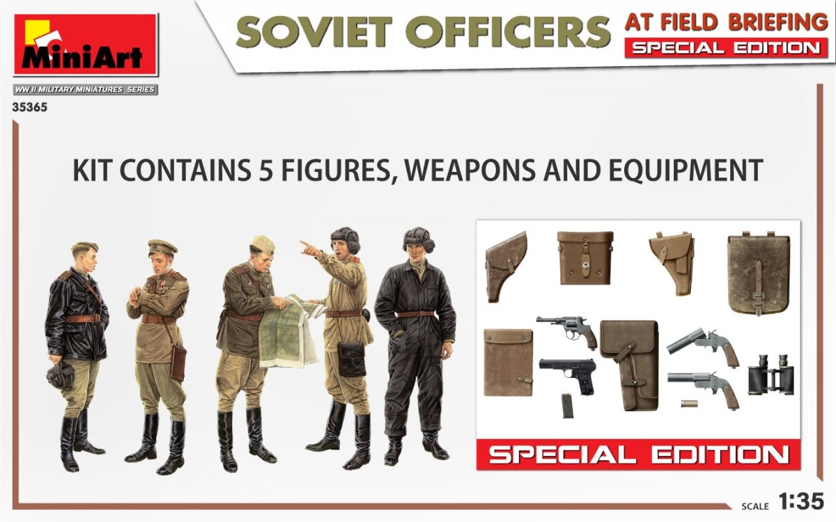 MiniArt 35365 SOVIET OFFICERS AT FIELD BRIEFING. SPECIAL EDITION 1/35 – imagen 2