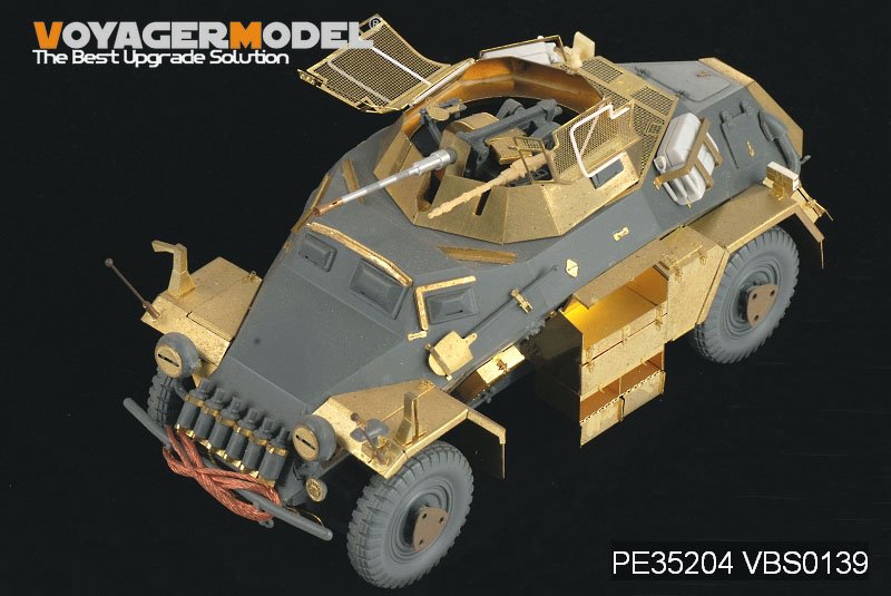 Maquette Voyager PE35204 Sd.Kfz 222 4Rad de la Seconde Guerre mondiale pour TAMIYA au 1/35 – image 3
