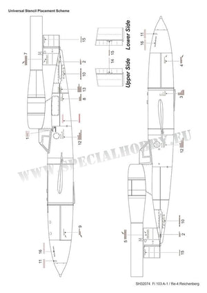 Special Hobby 32074 Fieseler Fi 103R / V-1 Reichenberg 1/32 – imagen 3