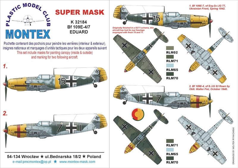 Montex K32184 BF 109E-4/7 1/32