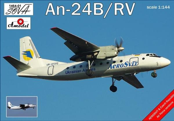 A-Model 01464-1 Antonov AN 24B/RV 1/144