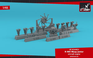 Armory Models ACA4822 R-985 Wasp Junior US aircraft engine 1/48 – imagen 3