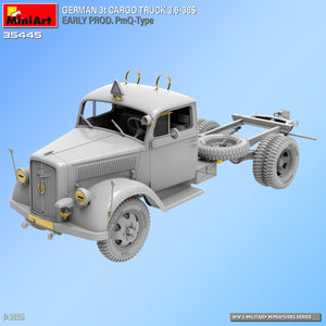 Miniart 35445 GERMAN 3t CARGO TRUCK 3,6-36S EARLY PROD. PmQ-Type 1/35 – imagen 12