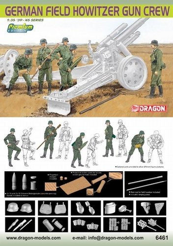 Dragon 6461 German Field Howitzer Crew 1/35
