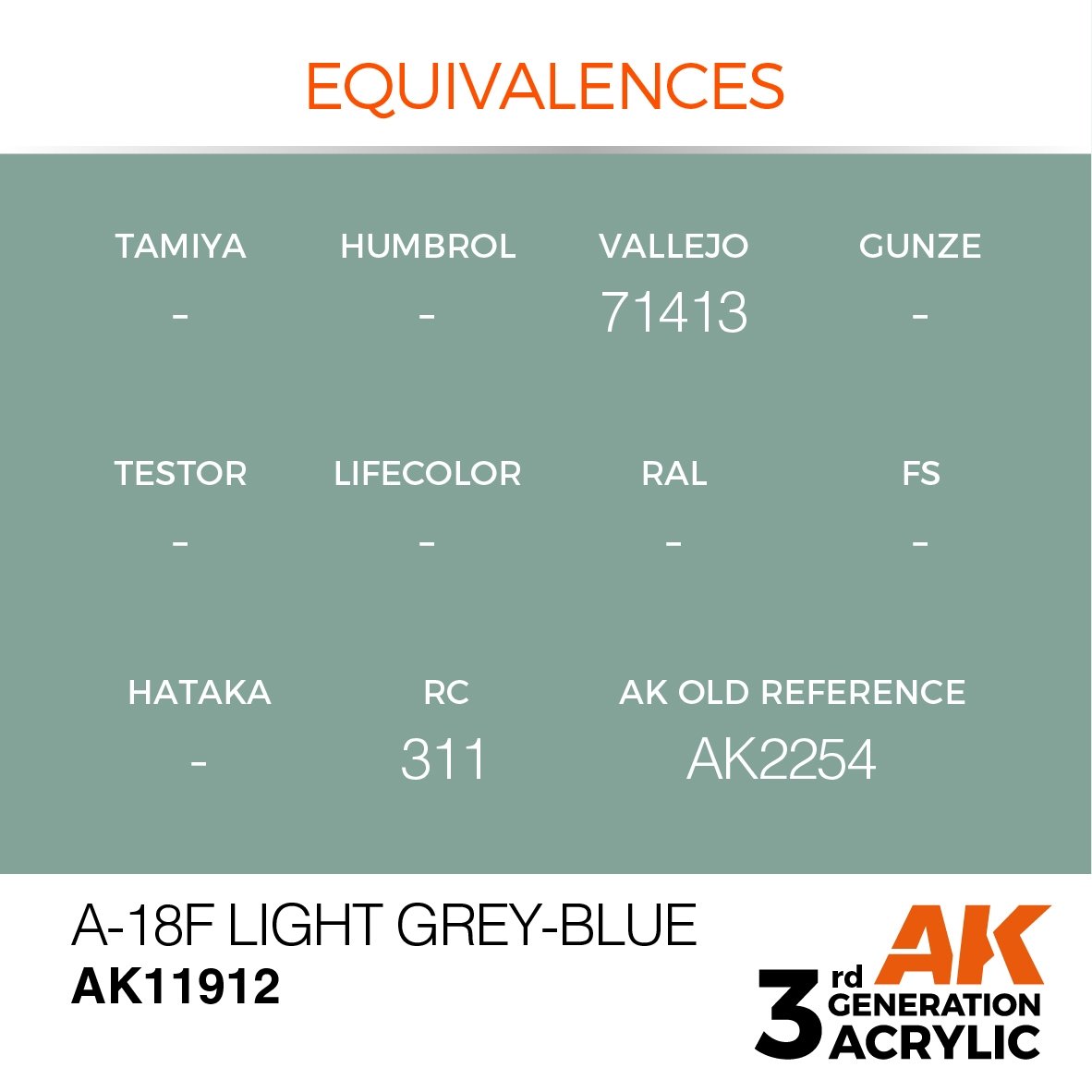 AK Interactive AK11912 A-18F GRIS CLAIR-BLEU – AIR 17 ml – image 3