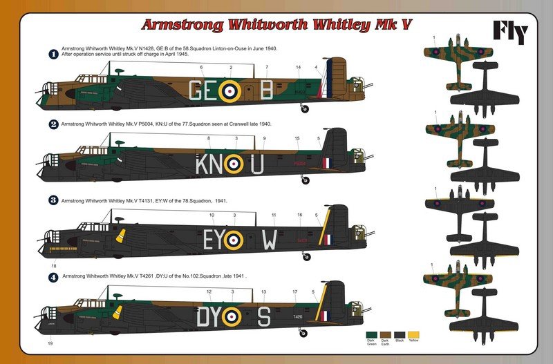 Fly 72006 Armstrong Whitworth Whitley Mk.V 1/72 – zdjęcie 3