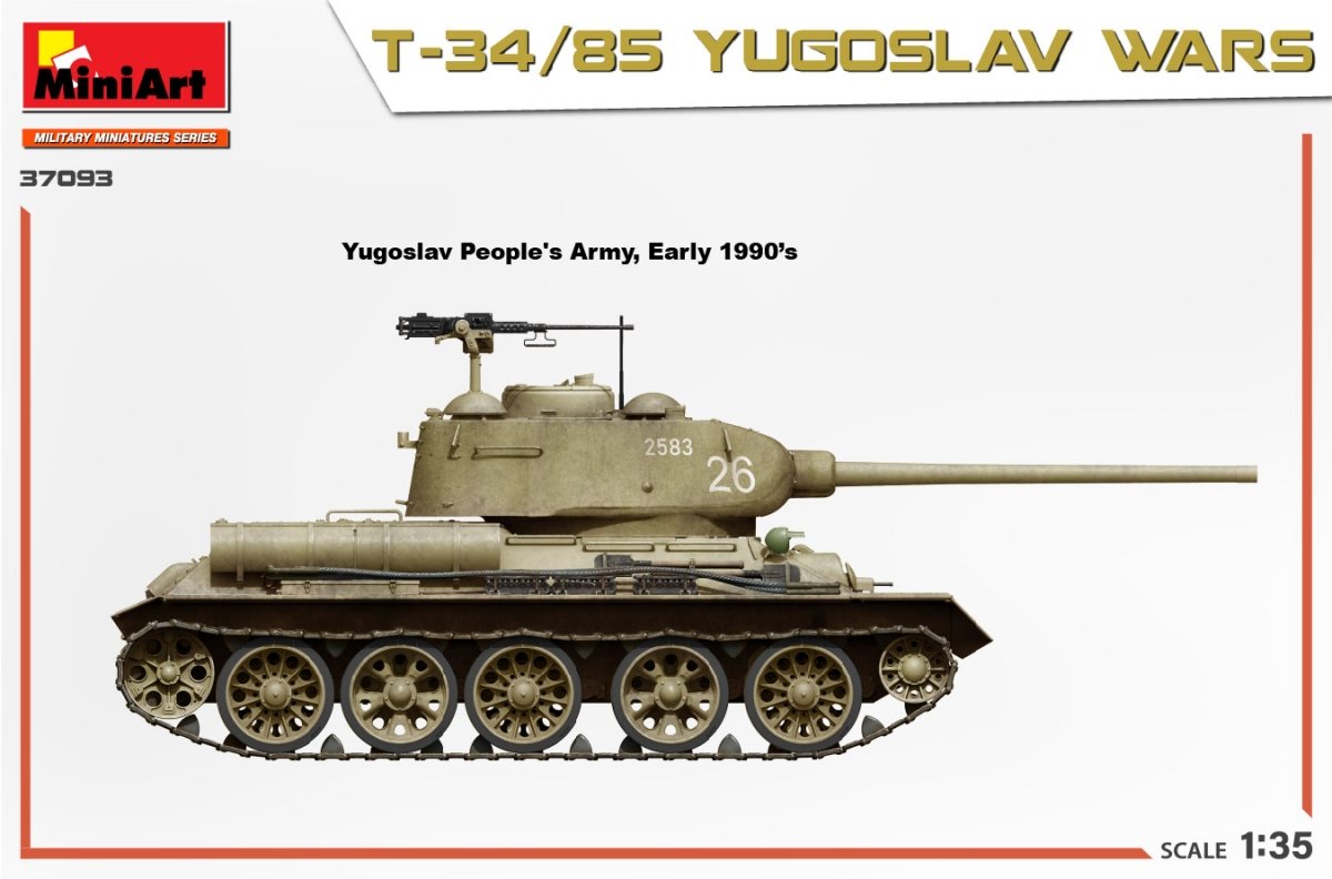 MiniArt 37093 T-34/85 YUGOSLAV WARS 1/35 – zdjęcie 7