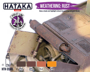 Hataka HTK-DS03 Weathering: Rust 4x17ml – imagen 3