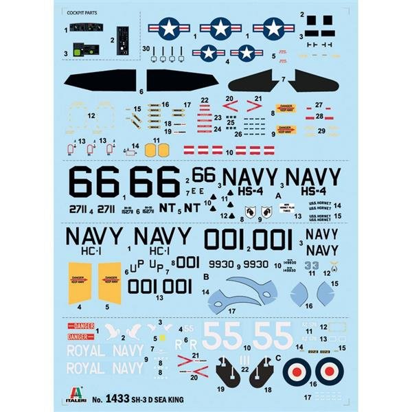 Italeri 1433 SH-3D Sea King Moon Landing 50th Anniv. 1/72 – Bild 3