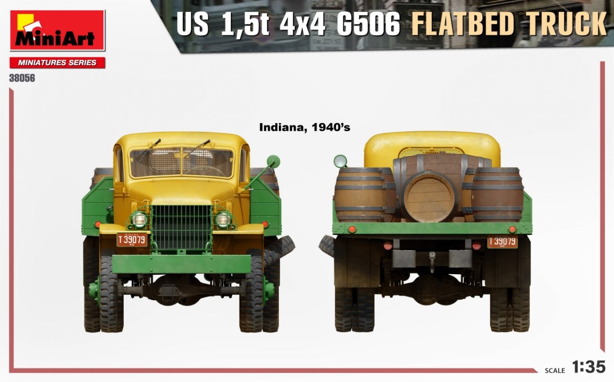 MiniArt 38056 US 1,5t 4×4 G506 FLATBED TRUCK 1/35 – imagen 3