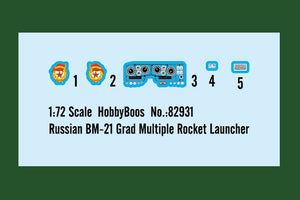 Hobby Boss 82931 Russian BM-21 Grad Multiple Rocket Launcher 1/72 – immagine 4