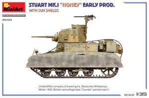 MiniArt 35423 Stuart Mk.I “Honey” Early Prod. w/Sun Shields 1/35 – imagen 7