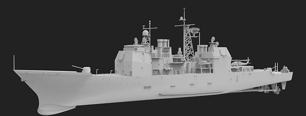 FlyHawk Model FH1167 Aegis Cruiser USS Bunker Hill CG-52 1991 1/700 – imagen 2