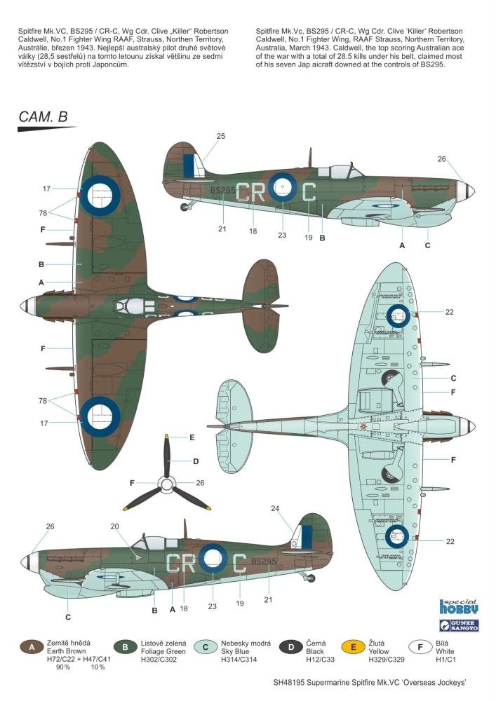 Special Hobby 48195 Supermarine Spitfire Mk. VC &amp;#39;Overseas Jockeys&amp;#39; 1/48 – immagine 3