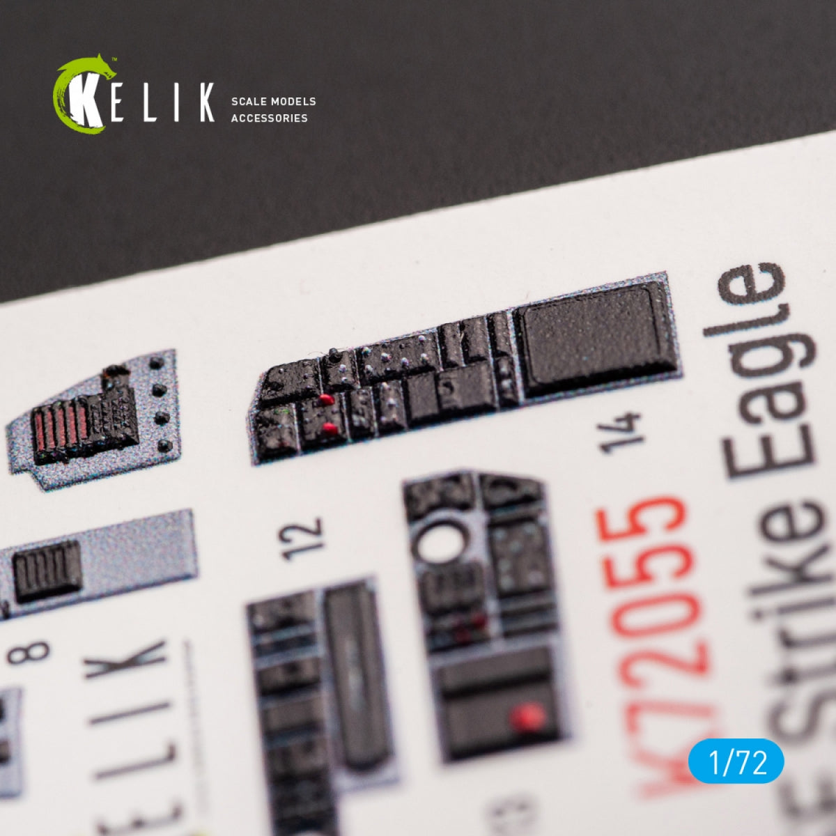 KELIK K72055 F-15E STRIKE EAGLE - INTERIOR 3D DECALS FOR REVELL KIT 1/72 – imagen 7