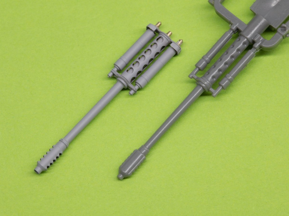 Master AM-48-125 AH-64 Apache - M230 Chain Gun barrel (30mm), Pitot Tubes and tail antenna (resin, PE and turned parts) 1/48 – imagen 12