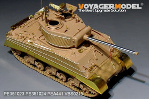 Maquette Voyager PE351023 WWII US M4A3 (76) en version de base avec réservoir central pour MENG TS-043 1/35 – image 3
