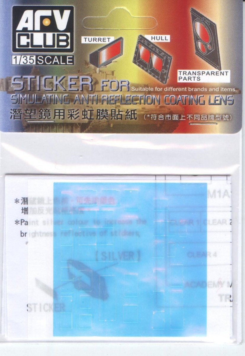 AFV Club AC35016 M1A1 / M1A2 Abrams Anti Reflection Coating Lens 1/35