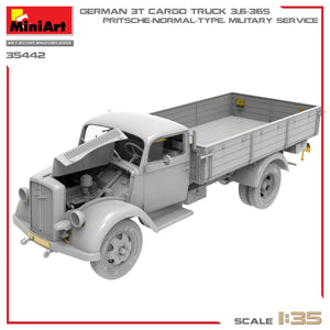Miniart 35442 CAMION CARGO ALLEMAND 3T 3.6-36S. PRITSCHE-TYPE NORMAL. SERVICE MILITAIRE 1/35 – image 4