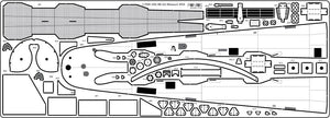 Pontos 20005WD1 USS BB-61 Iowa 1944 Wooden Deck set (20B Deck Blue) 1/200 – imagen 3