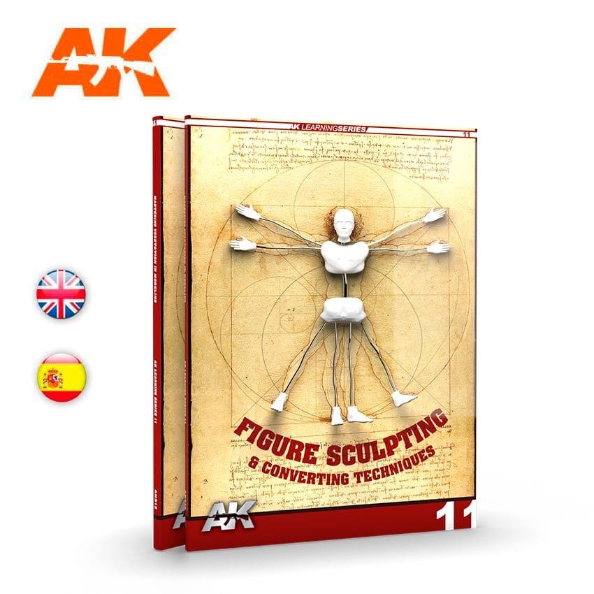 AK Interactive AK512 AK LEARNING 11: FIGURE SCULPTING &amp;amp; CONVERTING TECHNIQUES EN