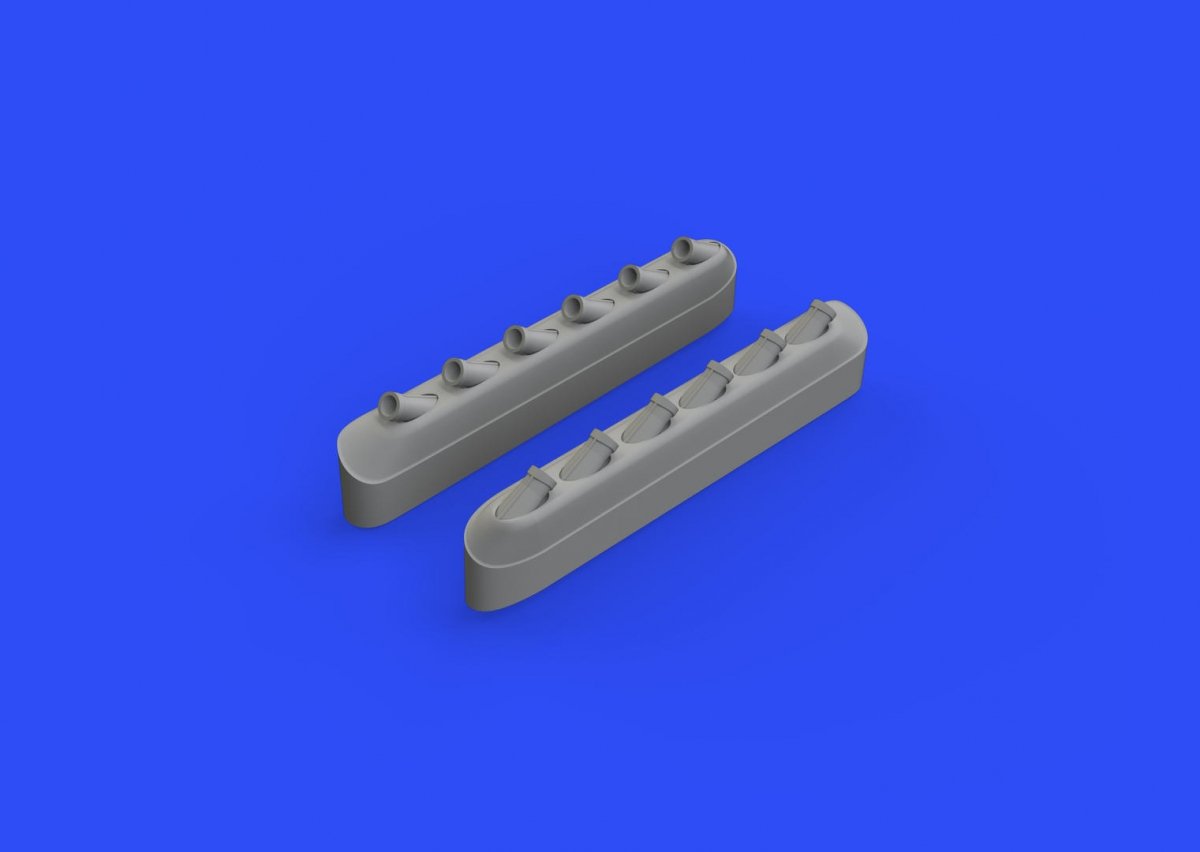 Eduard 648486 P-51D exhaust stacks w/ fairing EDUARD 1/48 – imagen 2