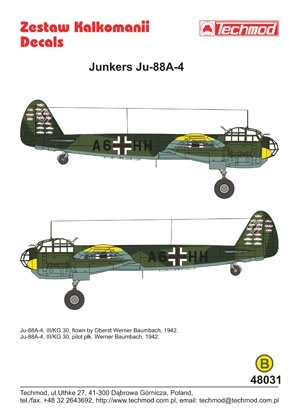 Techmod 48031 - Junkers Ju 88A-4 1/48 – image 2