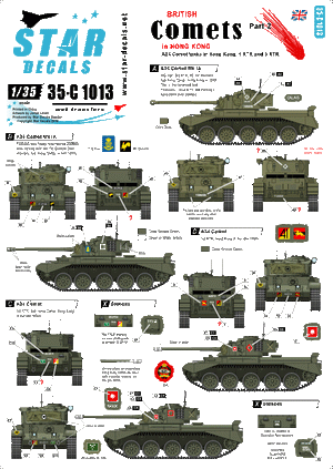 Star Decals 35-C1013 Comètes britanniques 2 1/35