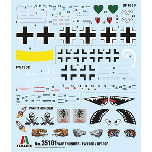 Italeri 35101 WAR THUNDER: BF109/ FW-190 D9 1/72 – zdjęcie 8