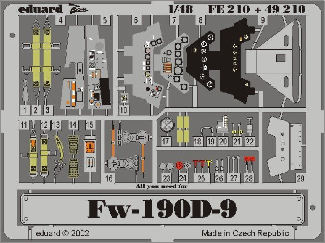 Eduard FE210 Fw 190D-9 1/48 Tamiya
