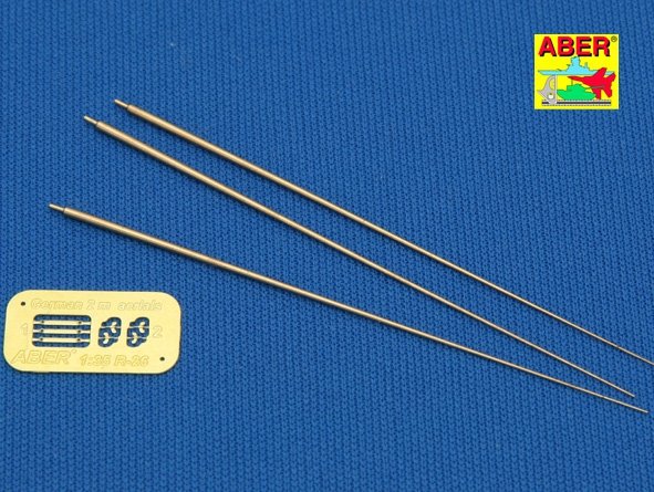 Aber R-26 German 2m antenna rods (set of 3 pcs.) 1/35