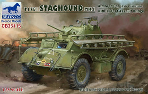 Bronco CB35115 T17E1 STAGHOUND MK.I Armored Car (Late Production) with 12 Feet Assault Bridge 1/35
