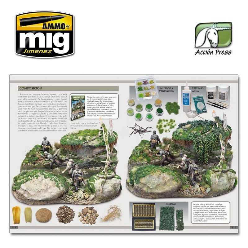 AMMO of Mig EURO0008 Jimenez LANDSCAPES OF WAR: THE GREATEST GUIDE - DIORAMAS VOL. 2 (English) – image 2