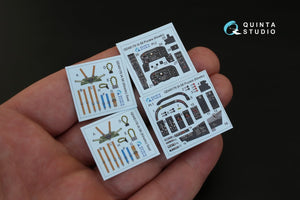 Quinta Studio QD48179 IA 58 Pucara 3D-Printed &amp;amp; coloured Interior on decal paper (for Kinetic kit) 1/48 – imagen 2