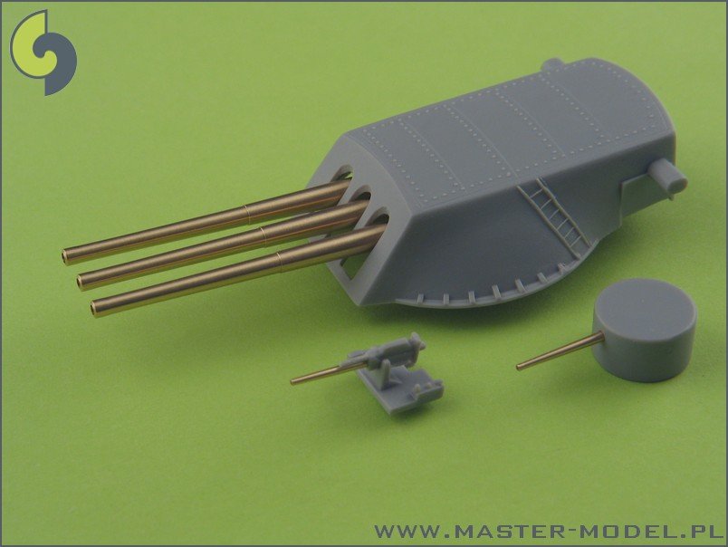 Master SM-350-049 USS Arizona armament - 14in (12pcs), 5in/51 (10pcs), 5in/25 (8pcs) barrels – image 7