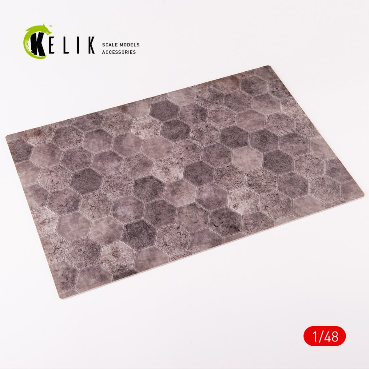 KELIK KS48023 Soviet hexagonal plates 1930-1960 (Runways up to 1000 m, Taxiways, parkings - 1) - Acrylic 3 mm (410 x 270 mm) 410 g 1/48