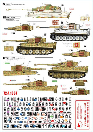 Star Decals 72-A1067 Tigers of sPzAbt 508. 1/72 – Bild 2