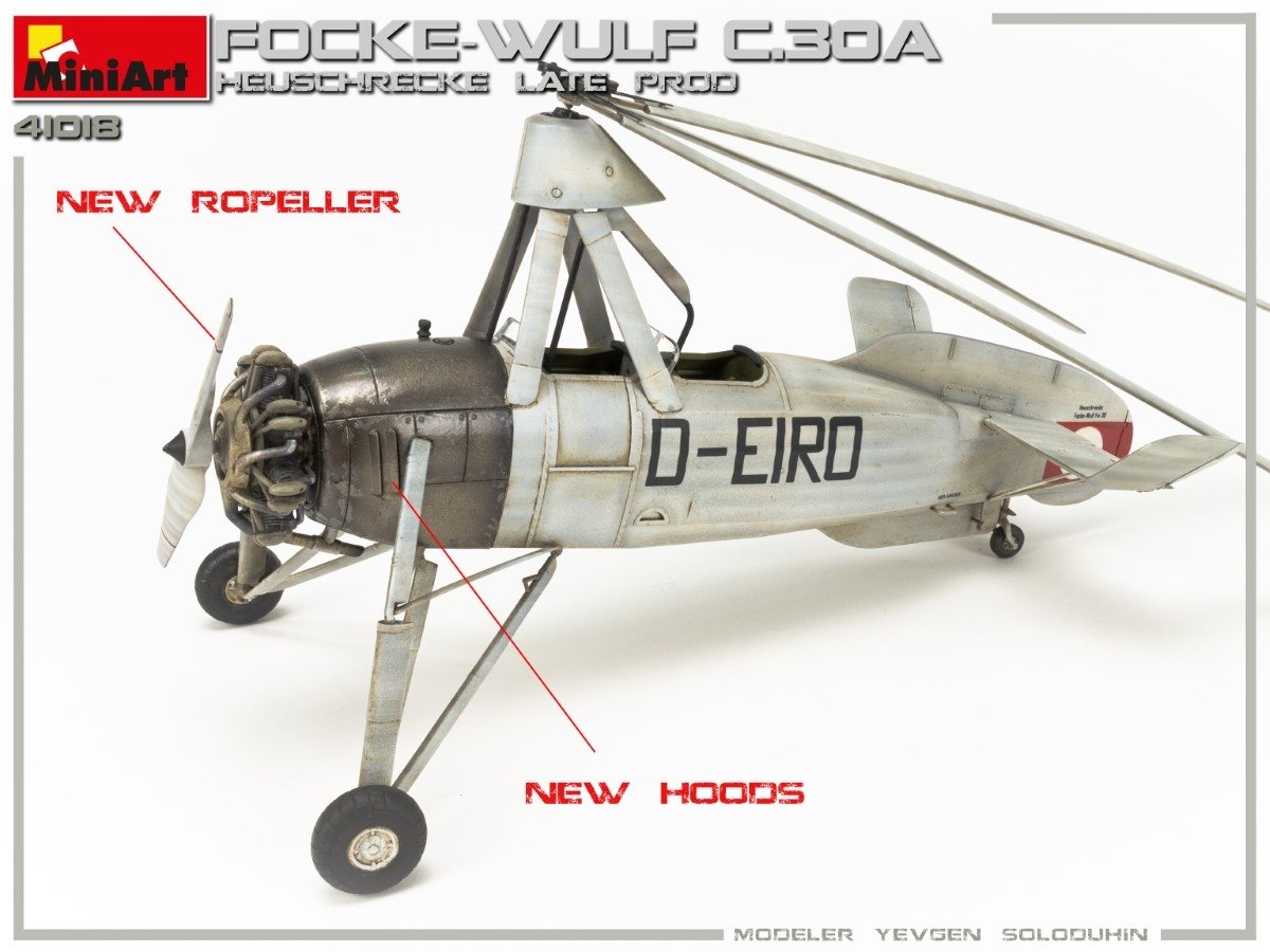 MiniArt 41018 FOCKE-WULF FW C.30A HEUSCHRECKE. PROD TARDIVE 1/35 – image 3