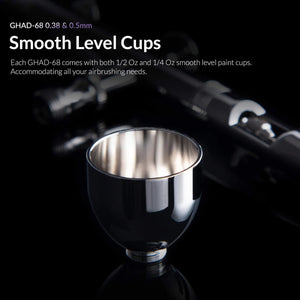 Gaahleri 40140 Advanced Series GHAD-68 Airbrush 0,38 mm &amp; 0,5 mm, 1/4 oz &amp; 1/2 oz