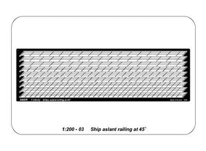 Aber 200-03 Ship aslant railing for stairs at 45 degree 1/200 – Bild 5
