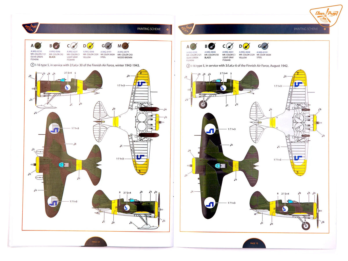 Clear Prop! CP4820 I-16 Type 5 In Finnish Service 1/48 – immagine 16