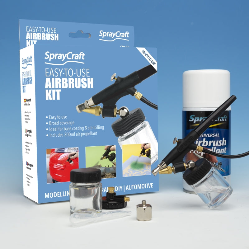 Kit aérographe SprayCraft SP15K facile à utiliser 0,8 mm