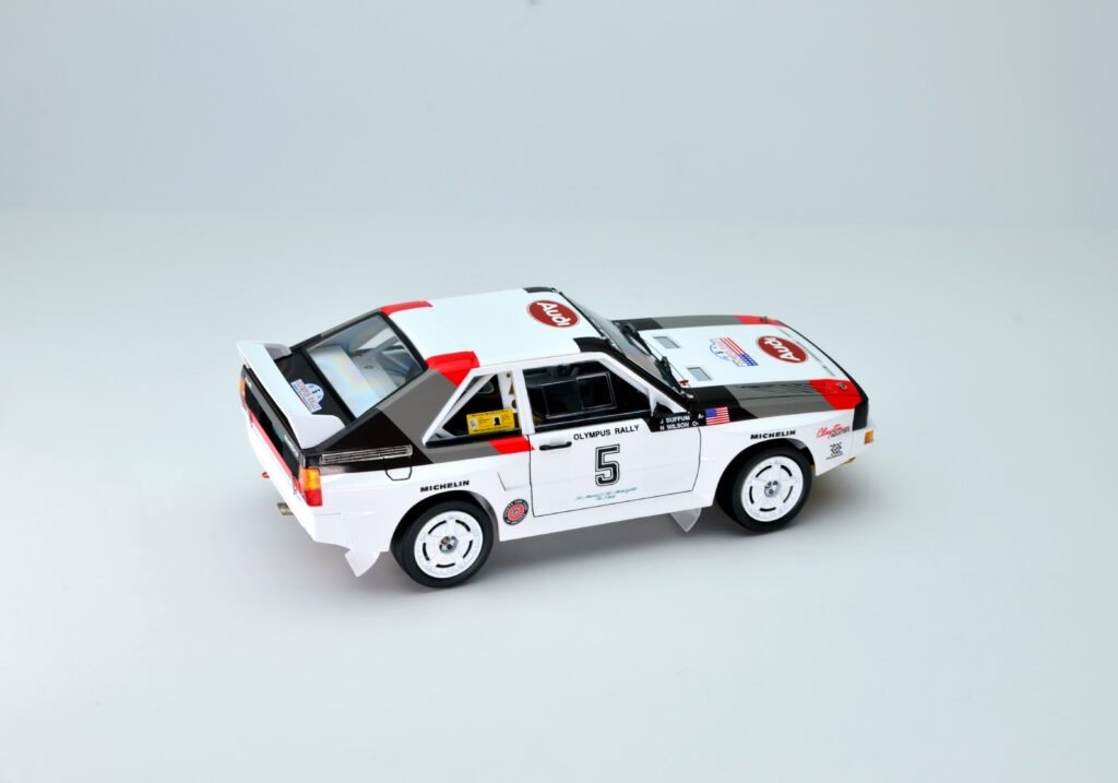 NuNu PN24023 Audi SPORT QUATTRO S1 ’86 US OLYMPUS RALLY 1/24 – zdjęcie 4