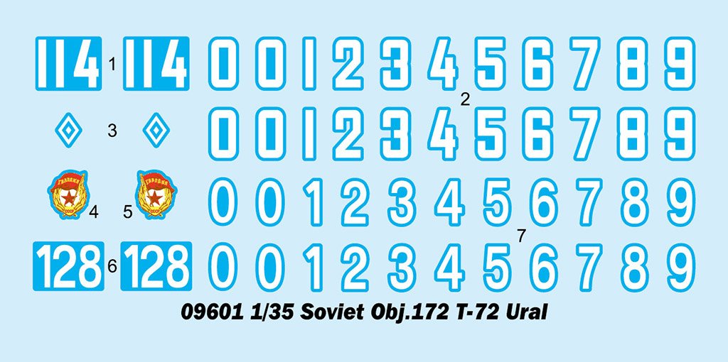 Trumpeter 09601 Obj.172 T-72 Ural soviétique au 1/35  – image 4